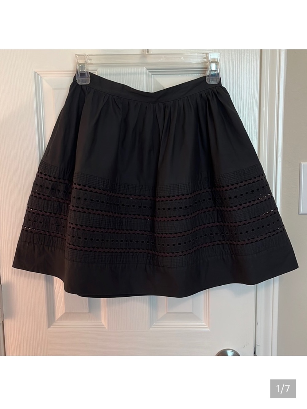Red Valentino Black Full Skirt